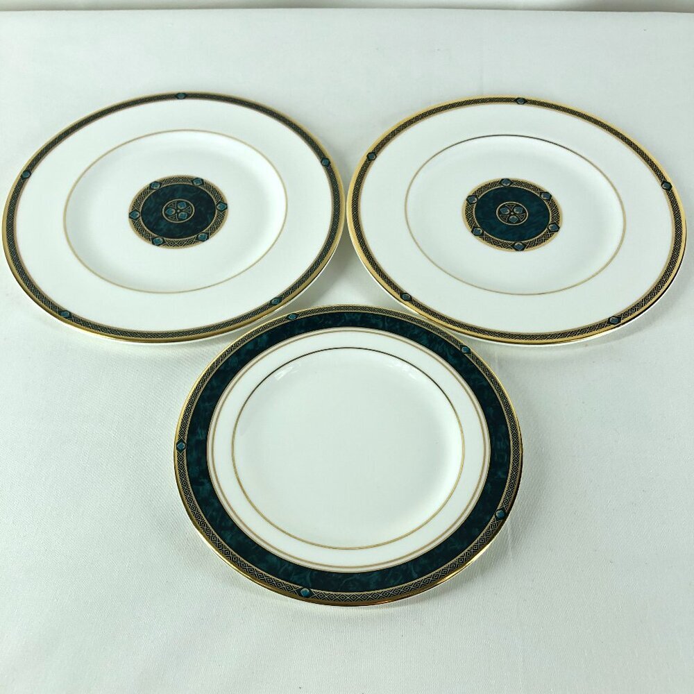 Royal Doulton Biltmore Pattern Saucer & 2 Salad Plates Bone China Made n England